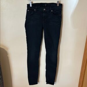 7 For All Mankind Dark Blue Skinny Jeans size 26